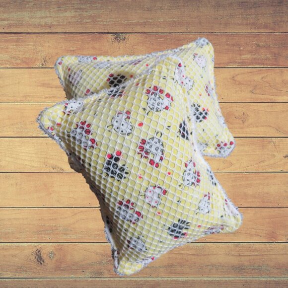 Reusable, Washable Sponge, Chicken Dish Scrubby, Set Of 2 - Picture 2 of 4